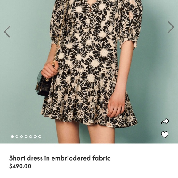 Super cute Authentic -Sandro -dress size 36. Used just once. - Picture 7 of 8